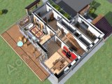 Проект дома ПД-035 3D План 3